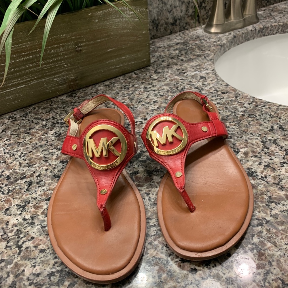Michael Kors Red Sandals